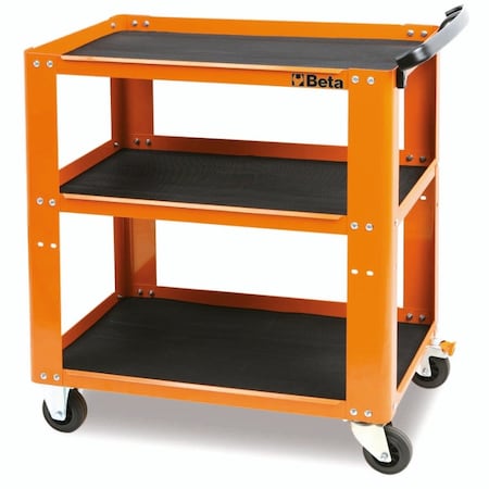Beta Tool Cart, Steel, 440 lbs Load Capacity, 3 Shelves, 31.5 in L, 17.72 in W, 35.4 in H 051000001
